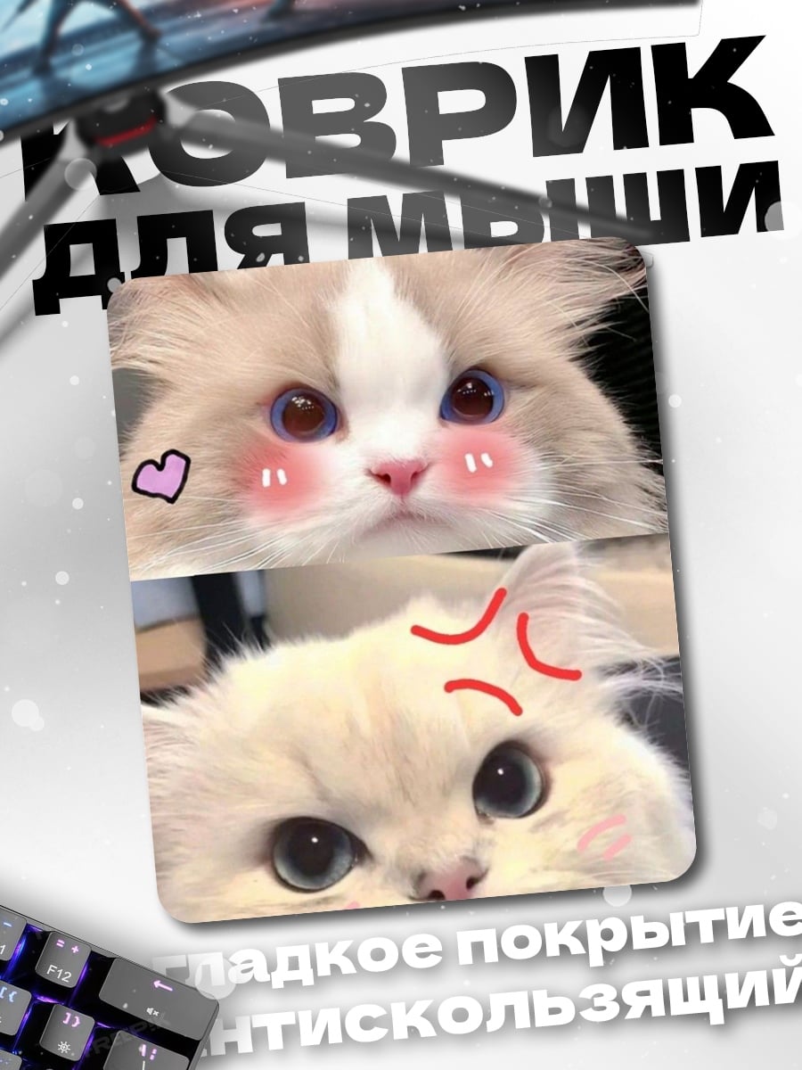Коврик Два кота