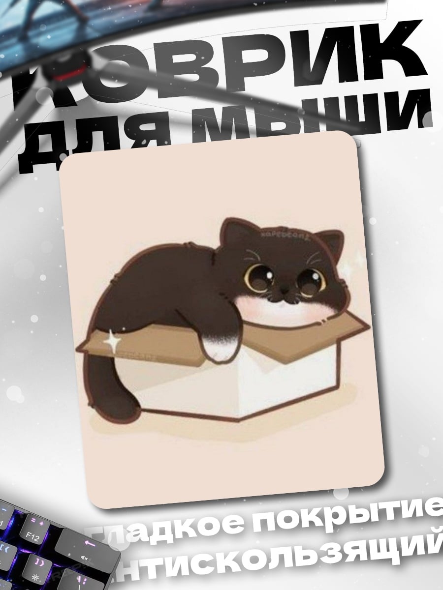 Коврик Кот в коробке