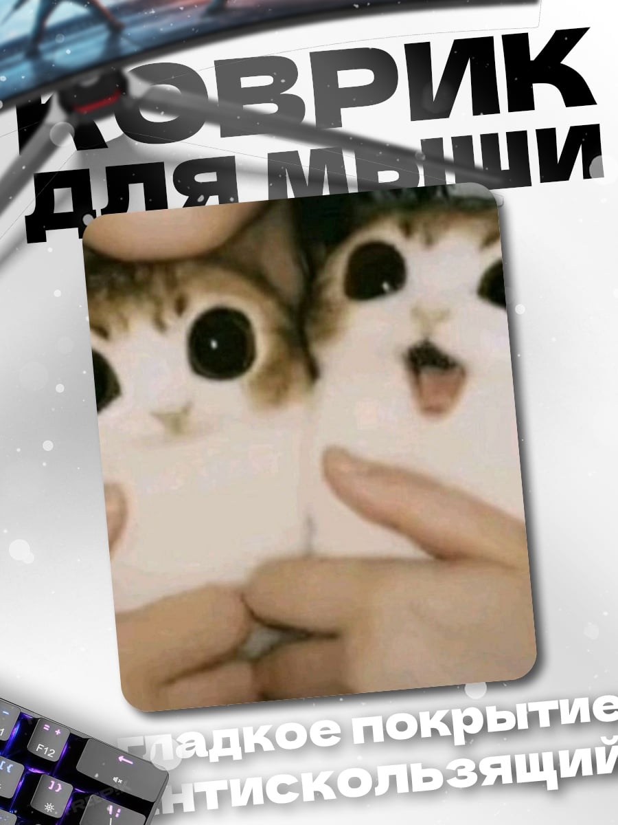 Коврик Два милых котенка