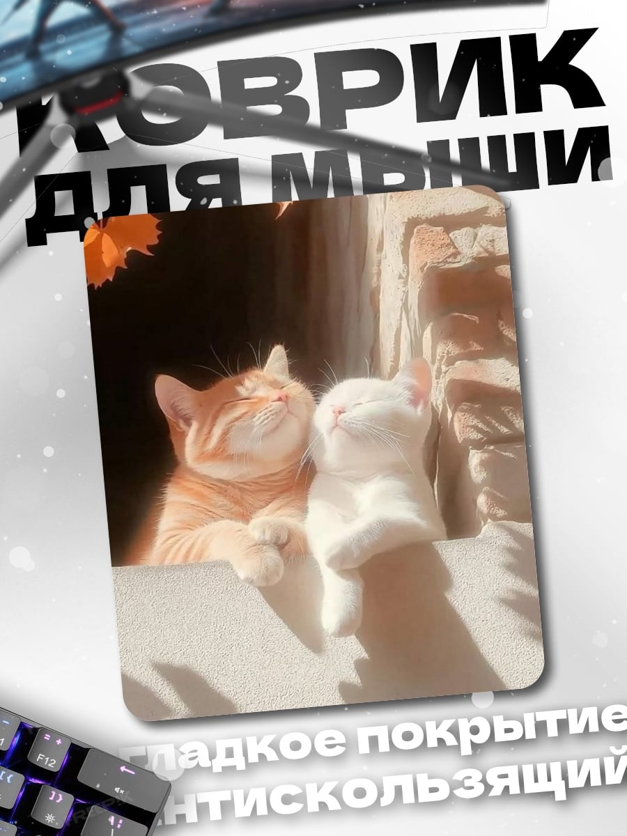 Коврик Два кота