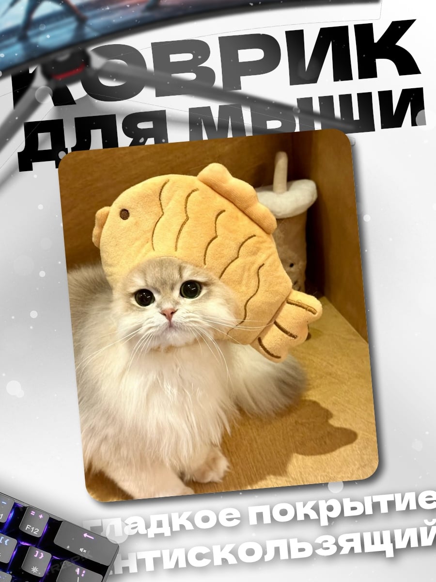 Коврик Кот с игрушкой тайяки