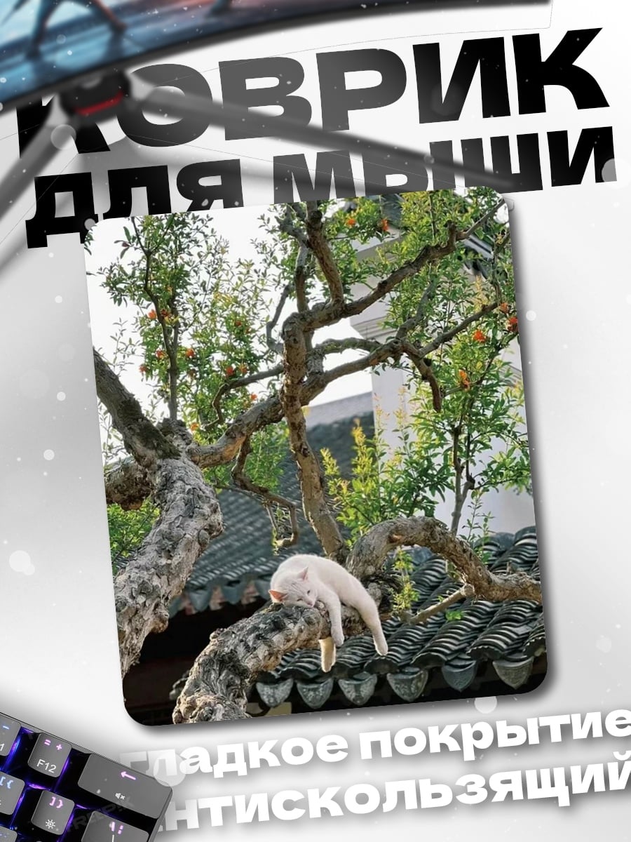 Коврик Кот на крыше
