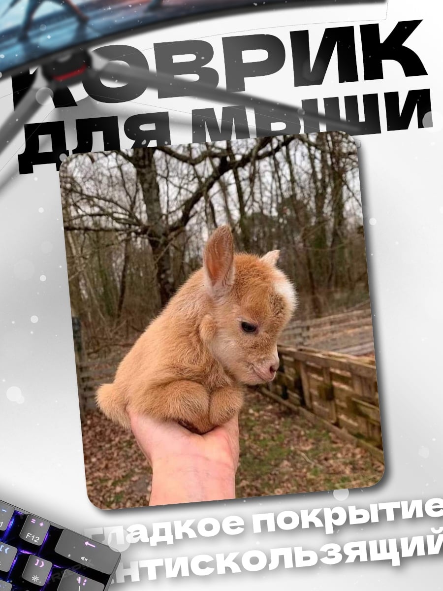 Коврик Козленок на руке