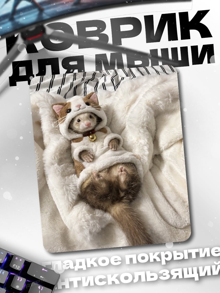 Коврик Хорёк в костюме