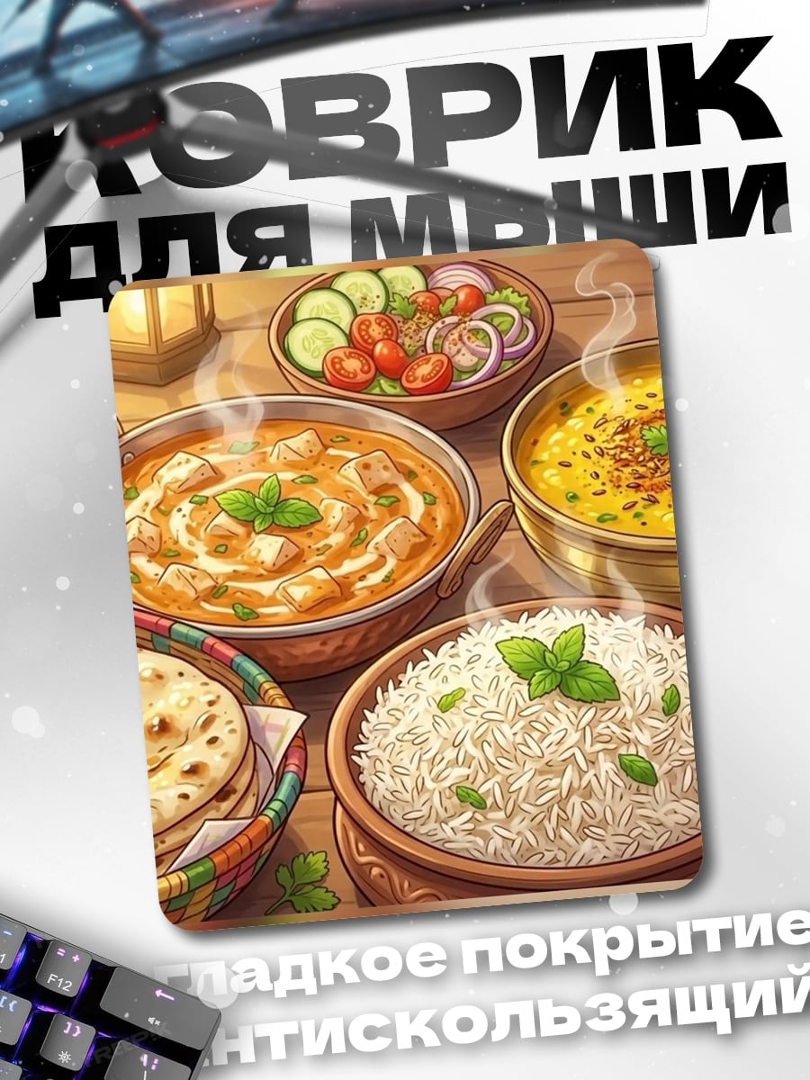 Коврик Индийская еда