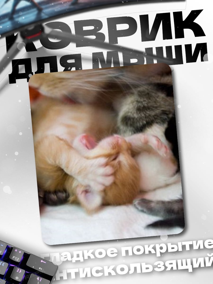 Коврик Котята спят