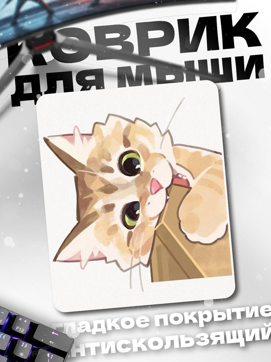 Коврик Рыжий котенок в коробке
