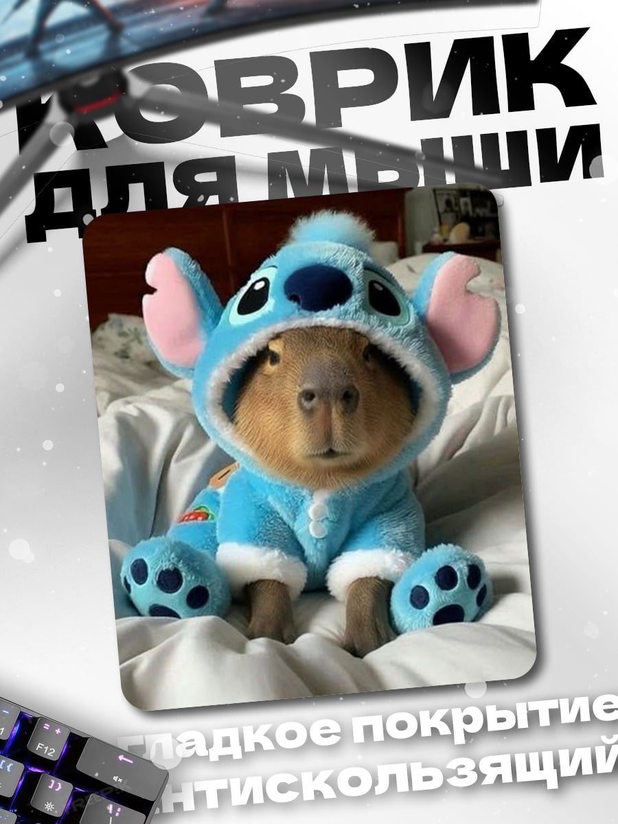 Коврик Капибара в костюме