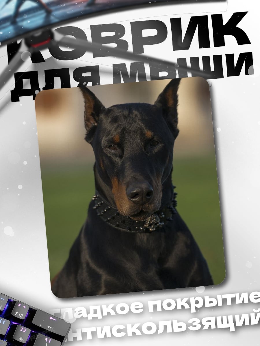 Коврик Портрет добермана