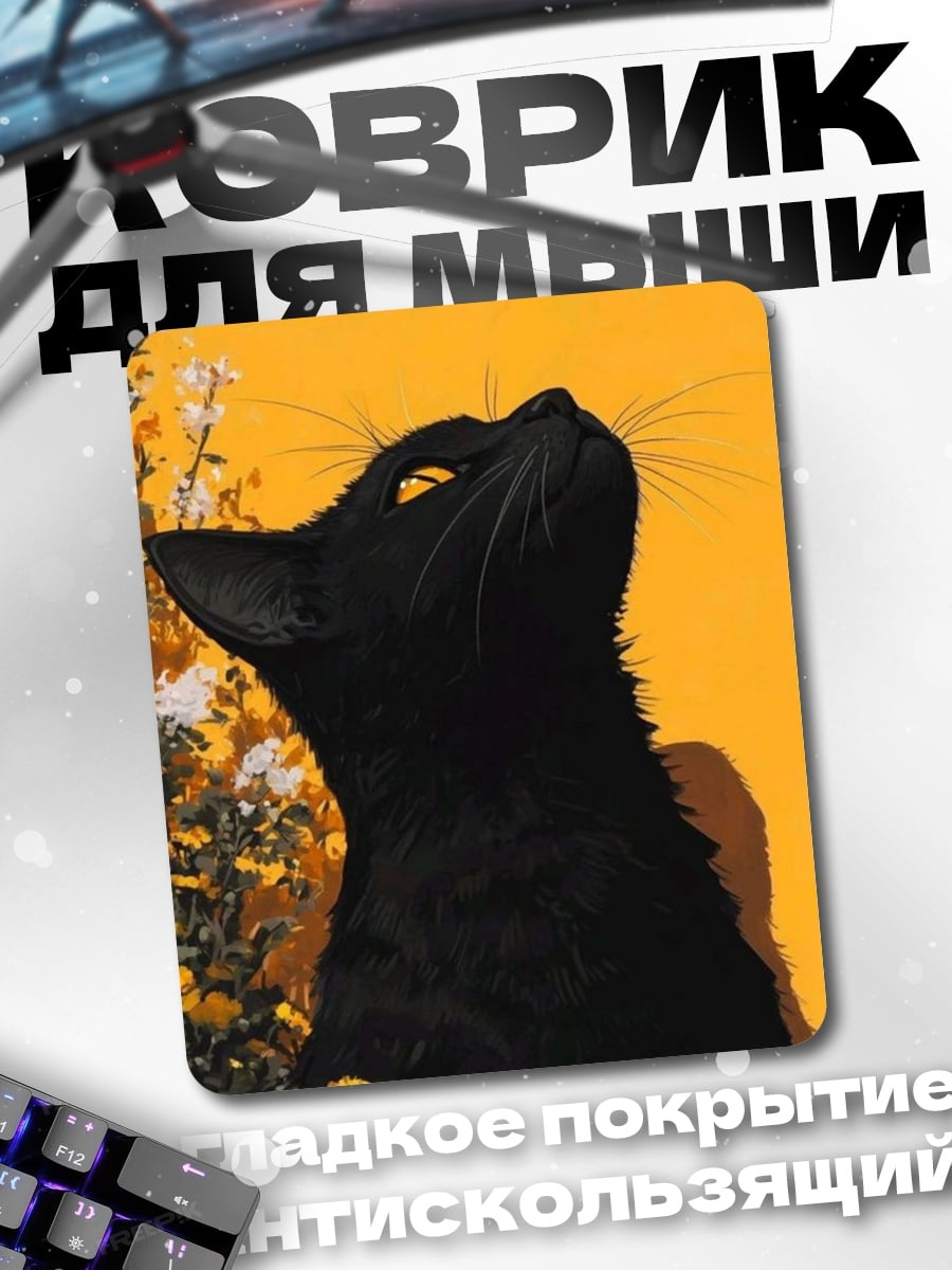 Коврик Черный кот