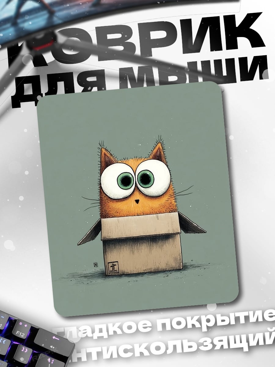 Коврик Кот в коробке