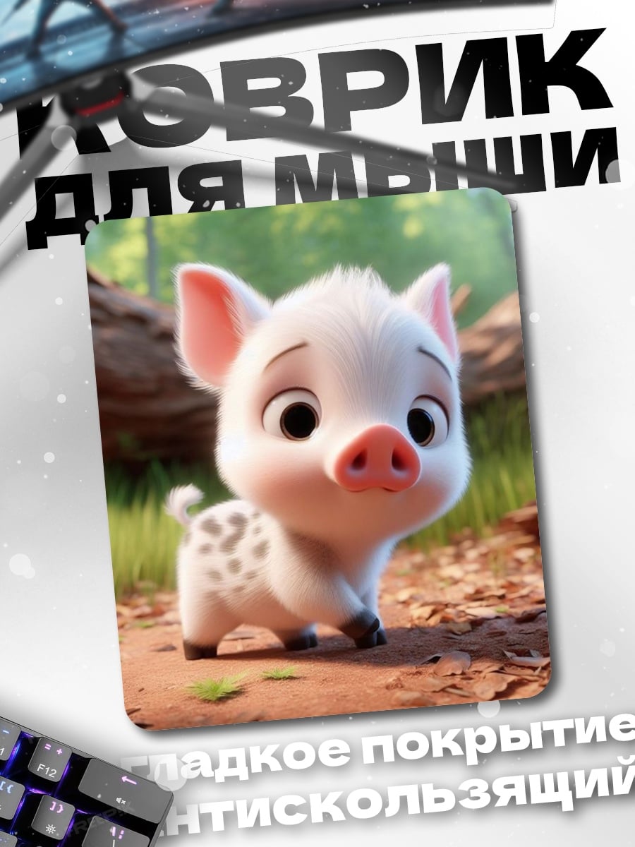 Коврик Милый поросенок Пуа