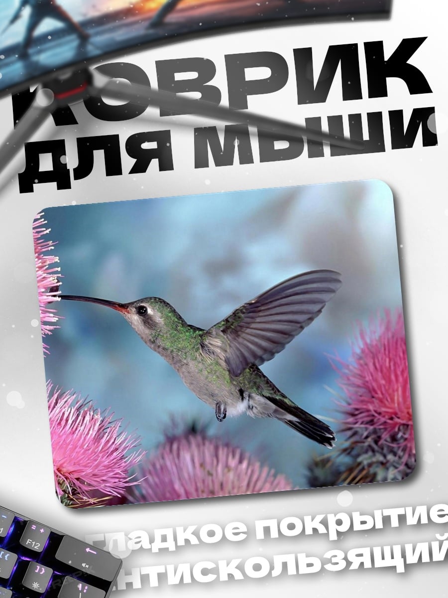 Коврик Колибри и чертополох