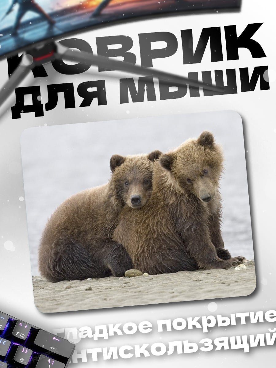 Коврик Два медвежонка
