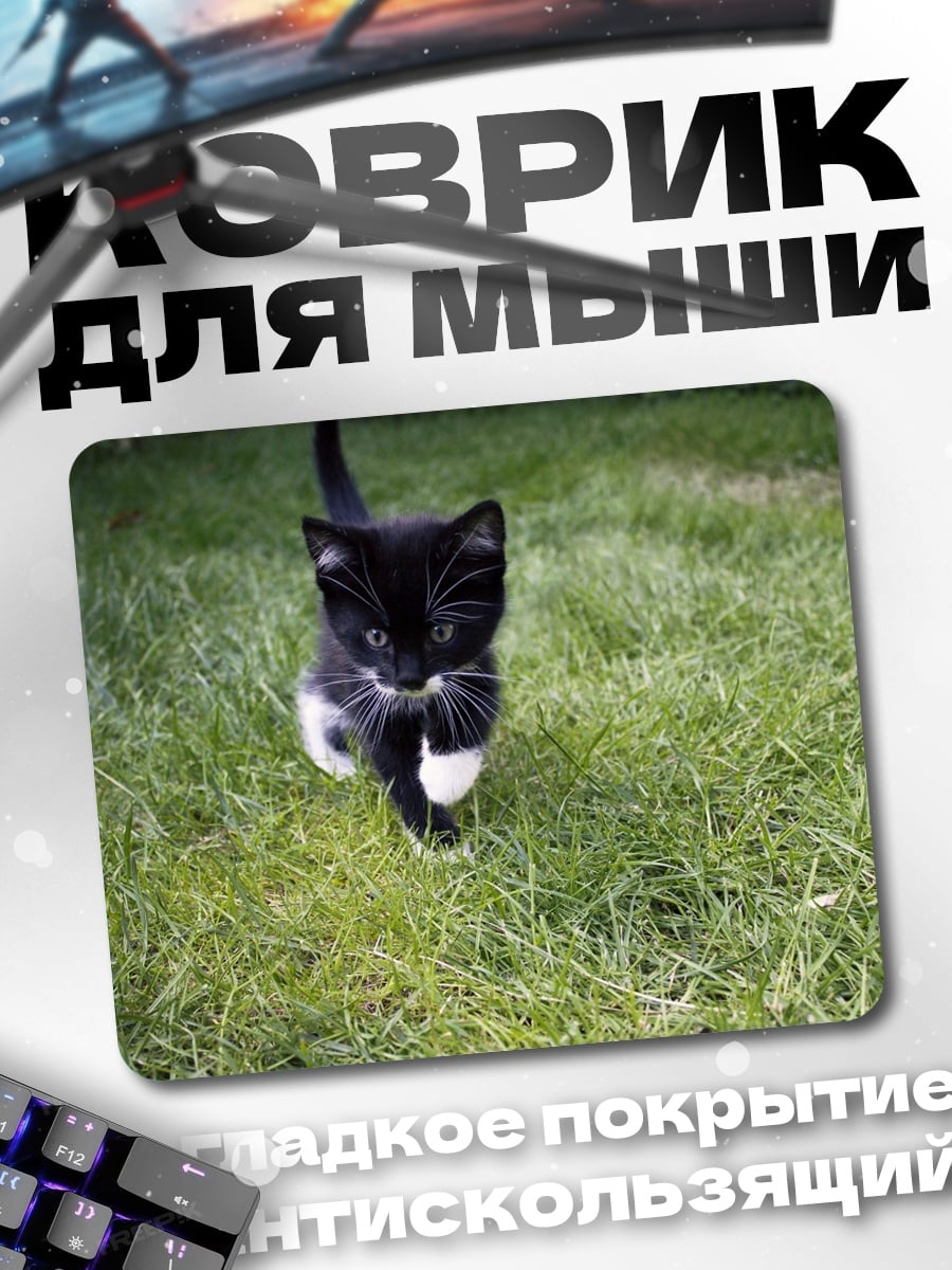 Коврик Черный котенок