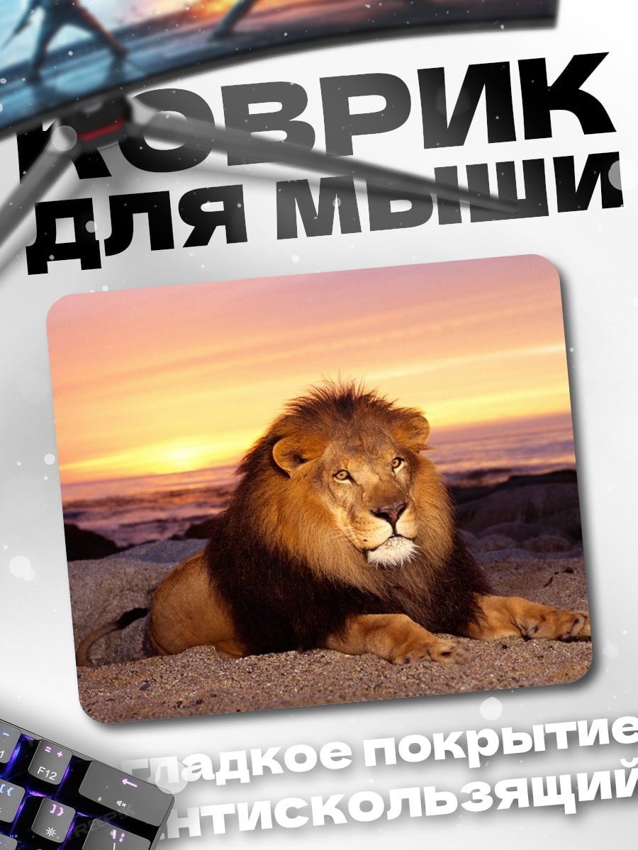 Коврик Лев на закате