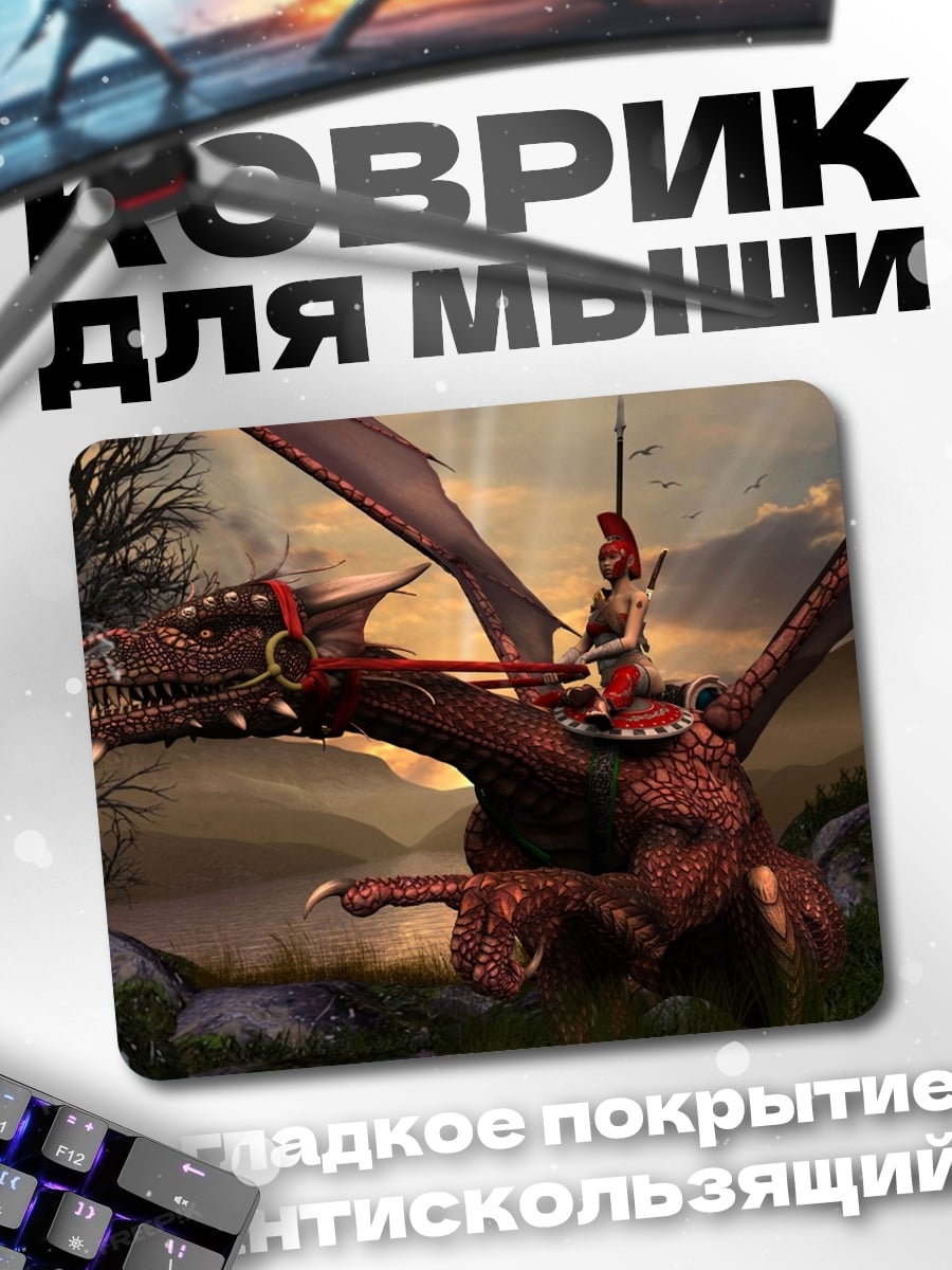 Коврик Всадник на драконе