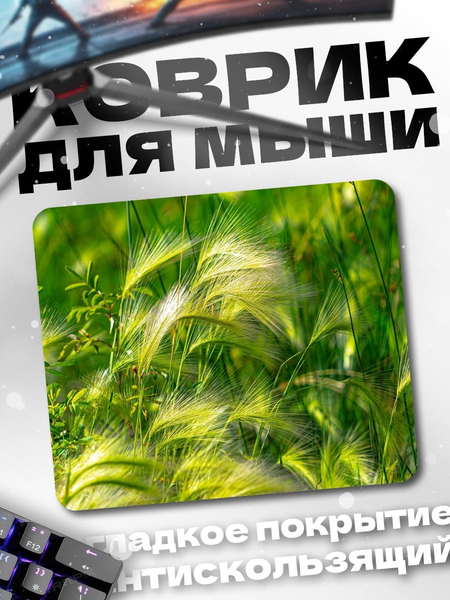 Коврик Колосья на ветру