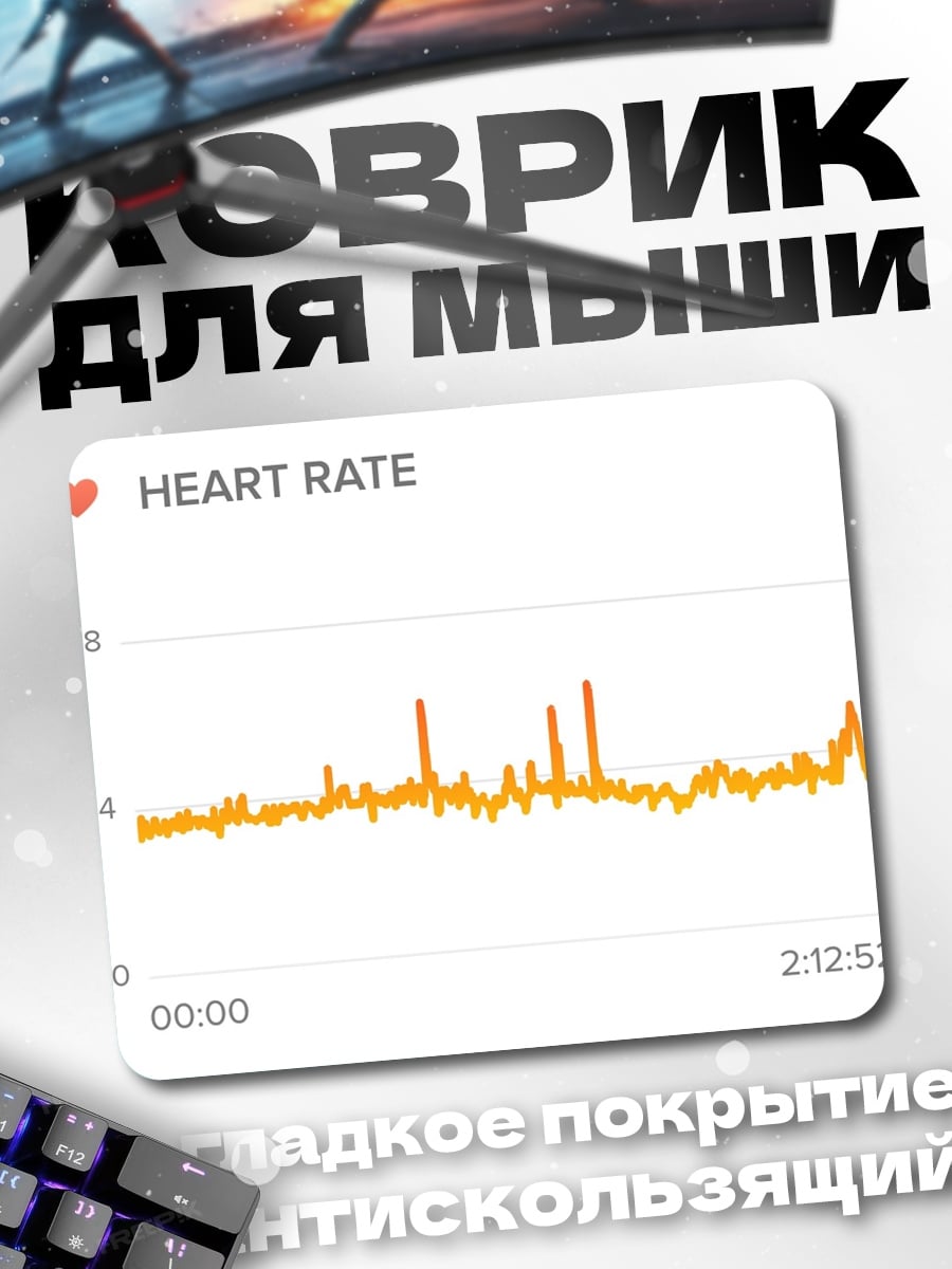 Коврик График сердечного ритма
