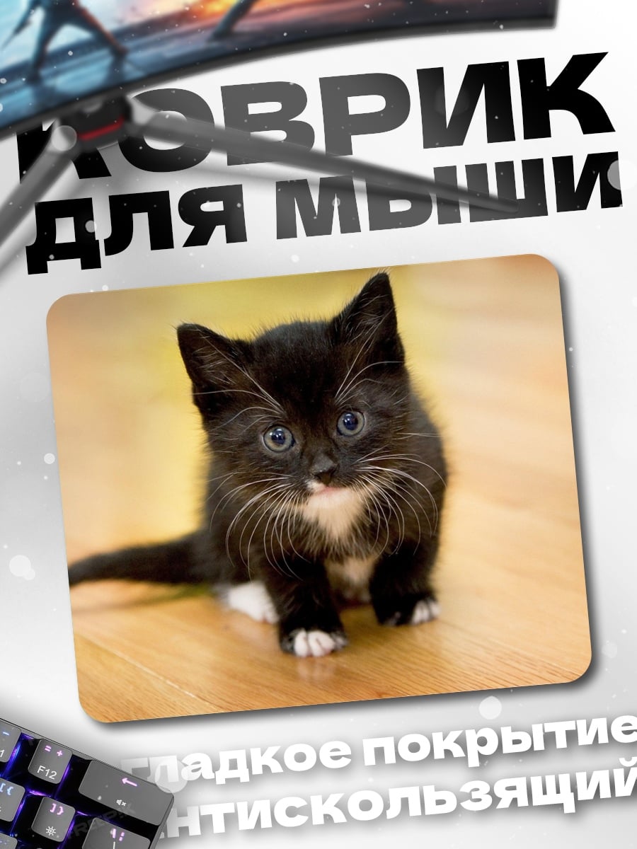 Коврик Черный котенок