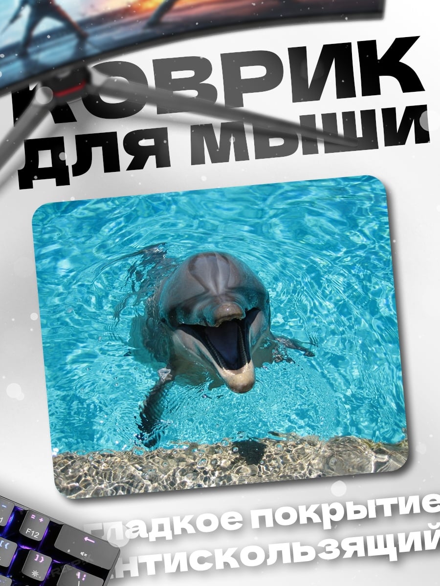 Коврик Дельфин в бассейне