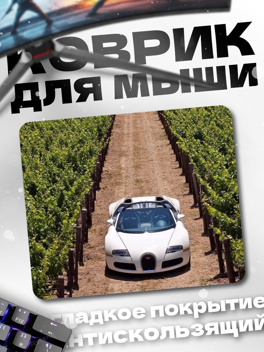 Коврик Суперкар в винограднике