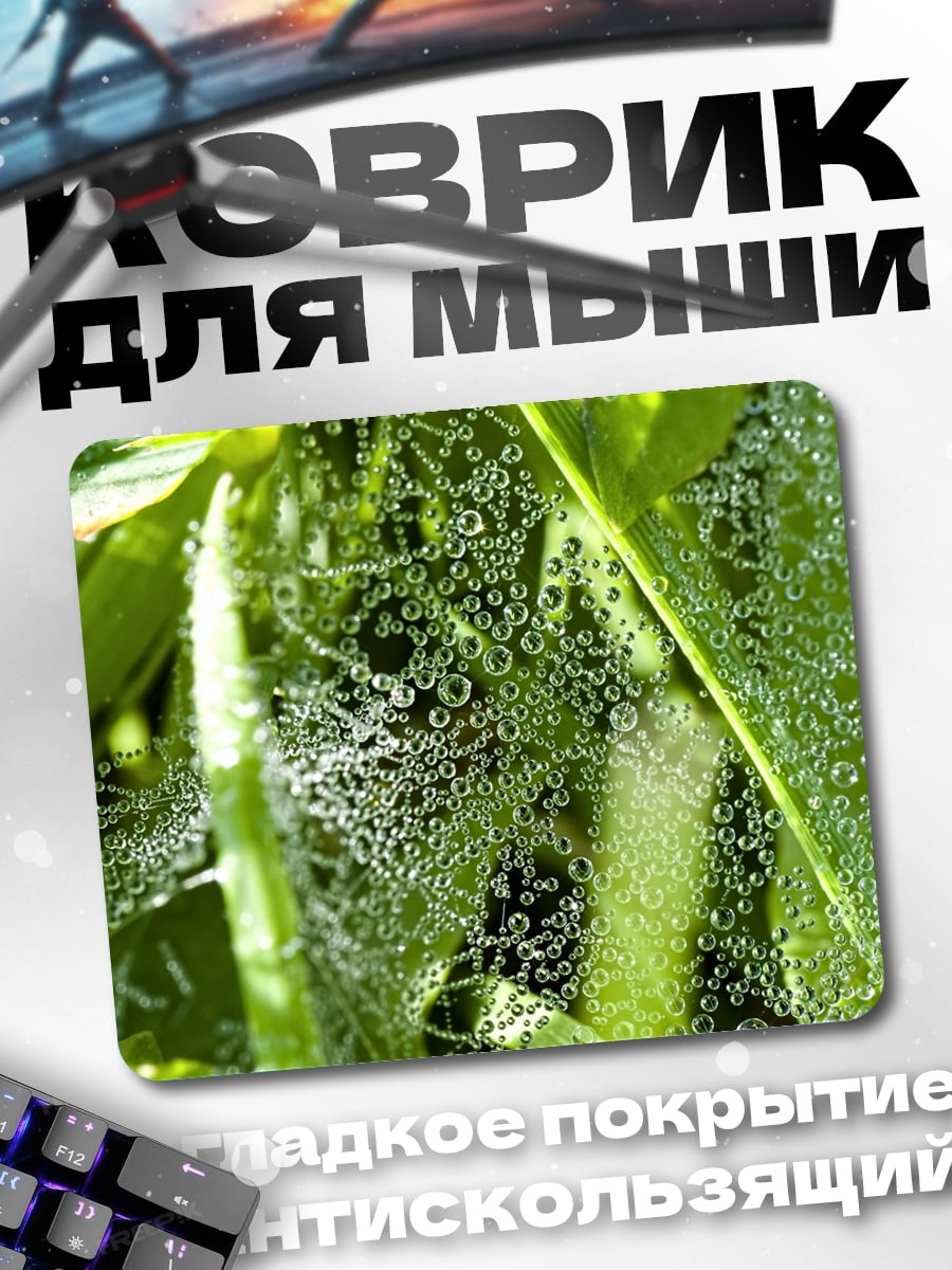 Коврик Паутина с росой