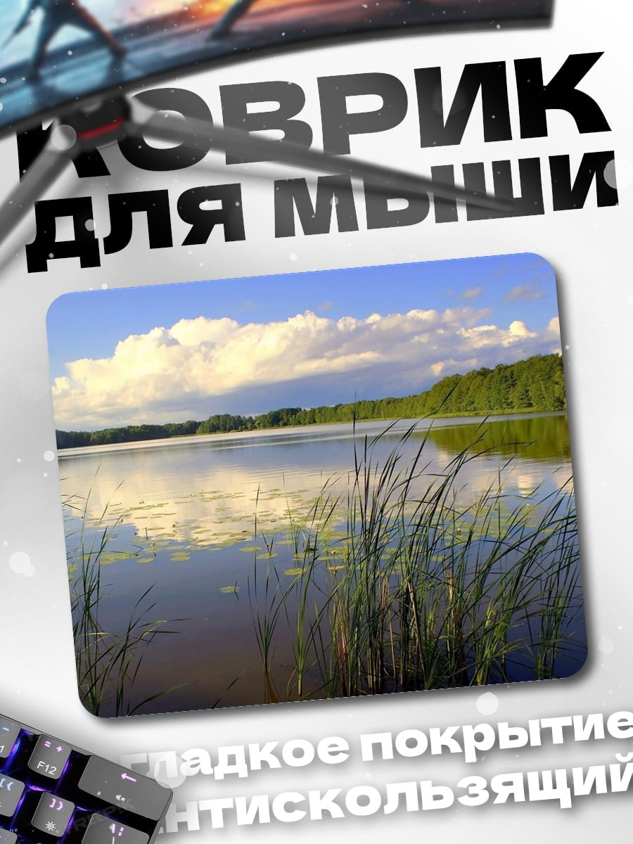 Коврик Озеро в камышах