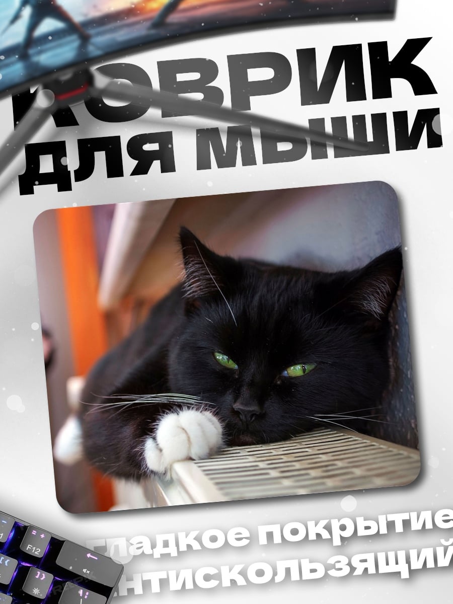 Коврик Черный кот