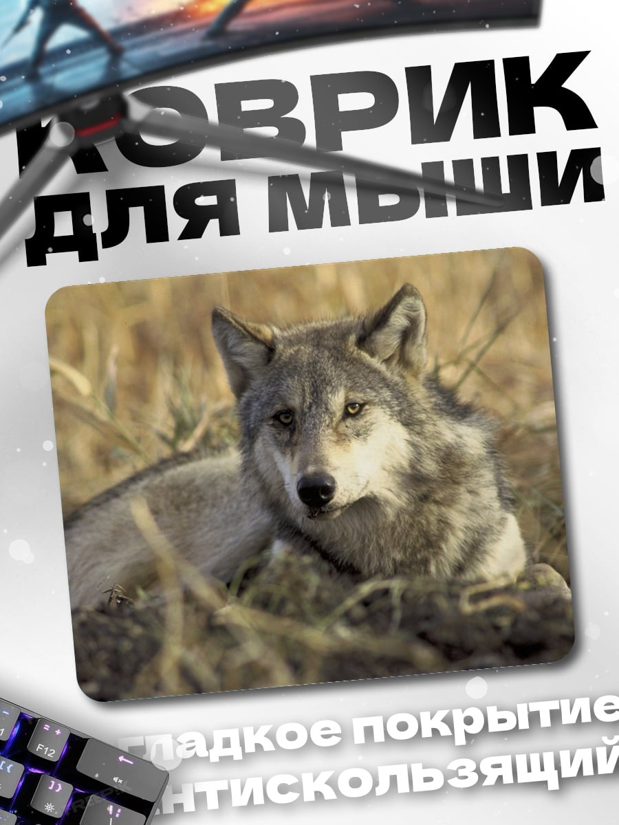 Коврик Лежащий волк