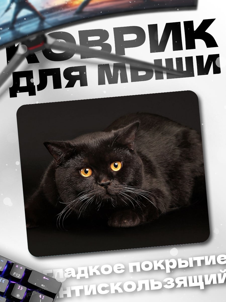 Коврик Черный кот