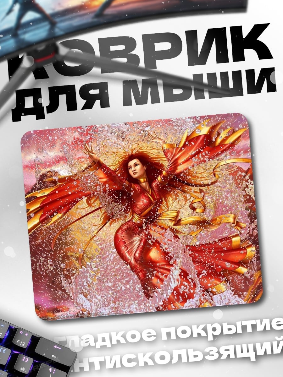 Коврик Девушка Феникс