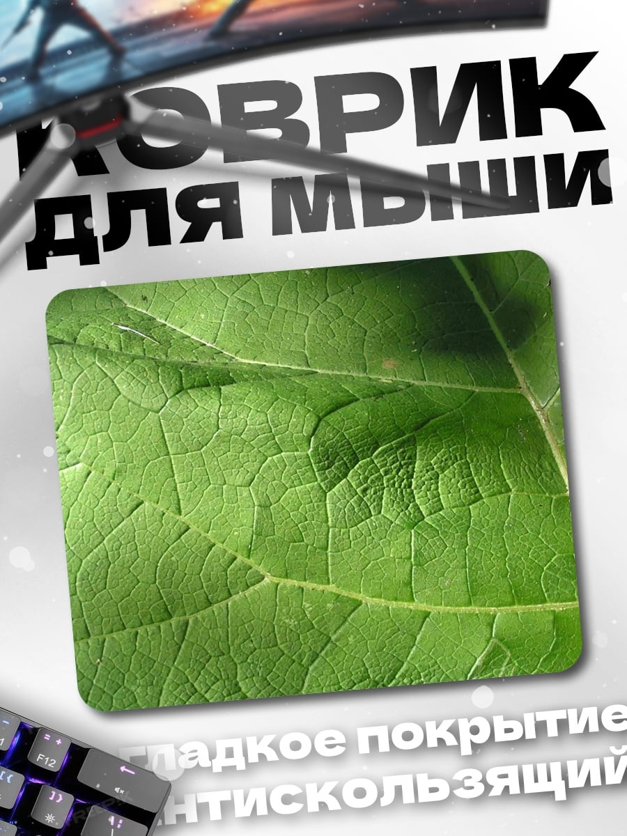 Коврик Крупный план листа