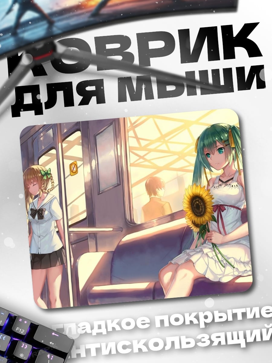 Коврик девушки в поезде
