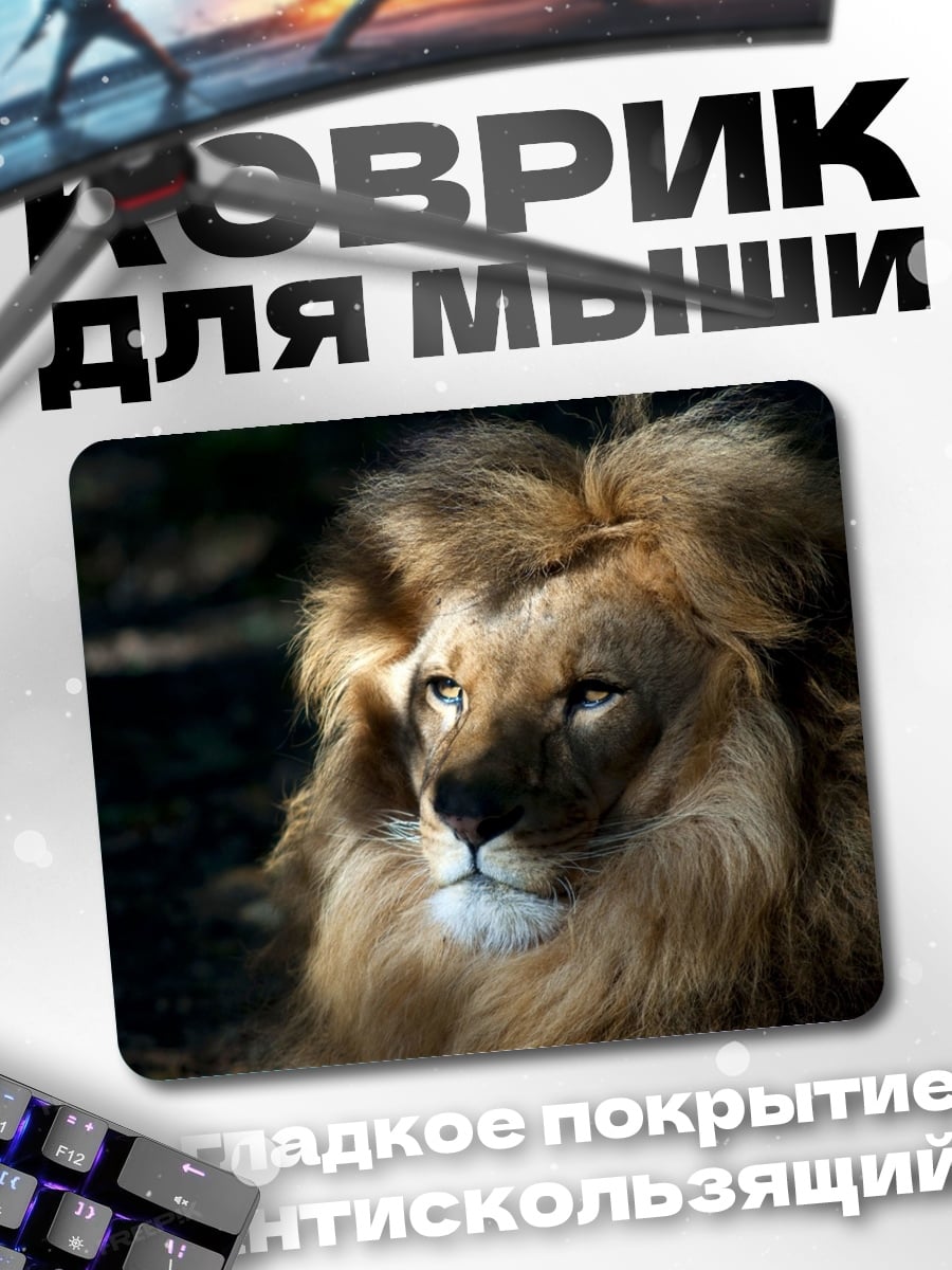 Коврик Лев с гривой
