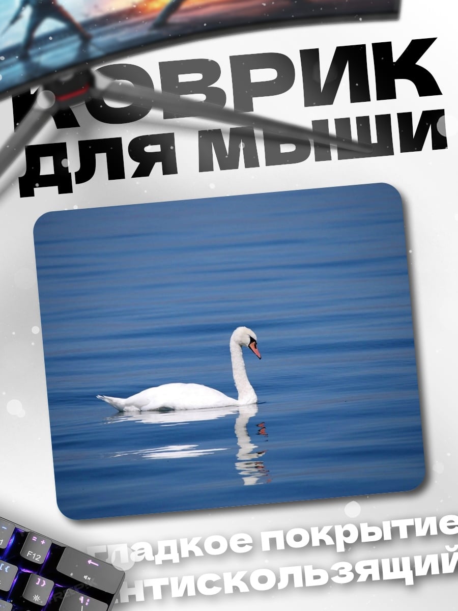 Коврик Лебедь на воде
