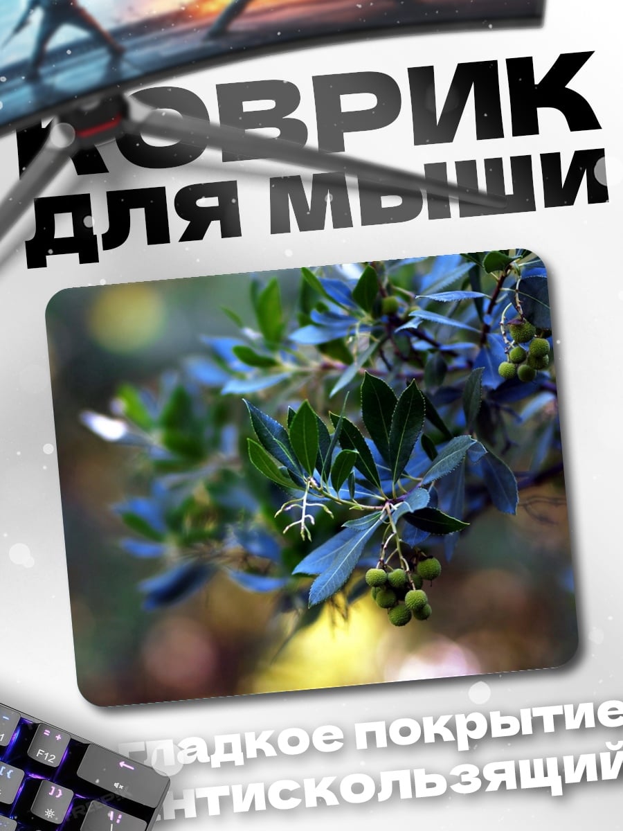 Коврик Ветка с листьями