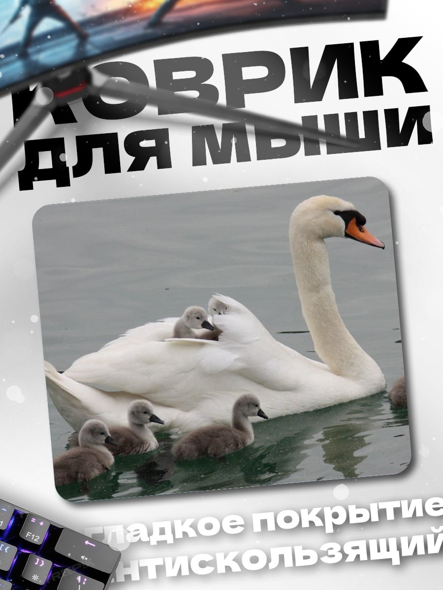 Коврик Лебедь с лебедятами