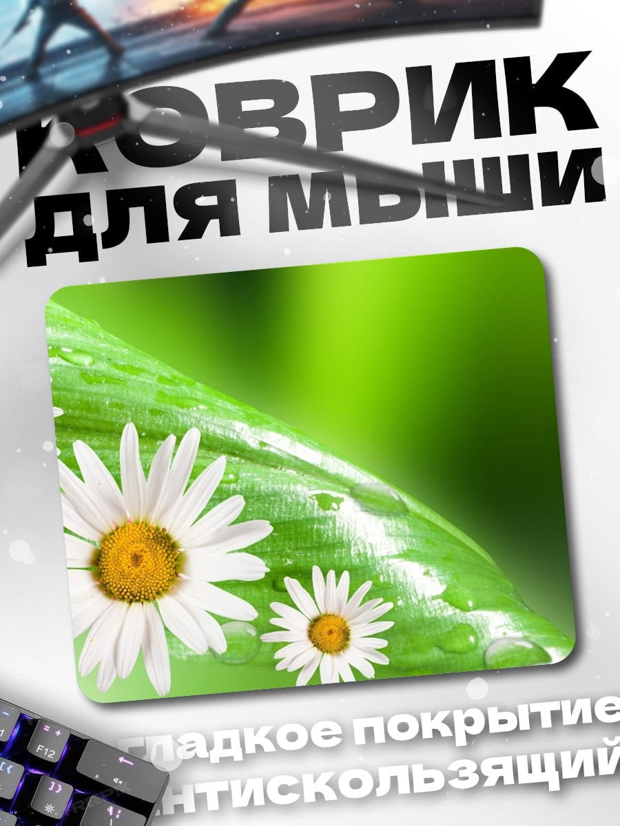 Коврик Роса на лепестках