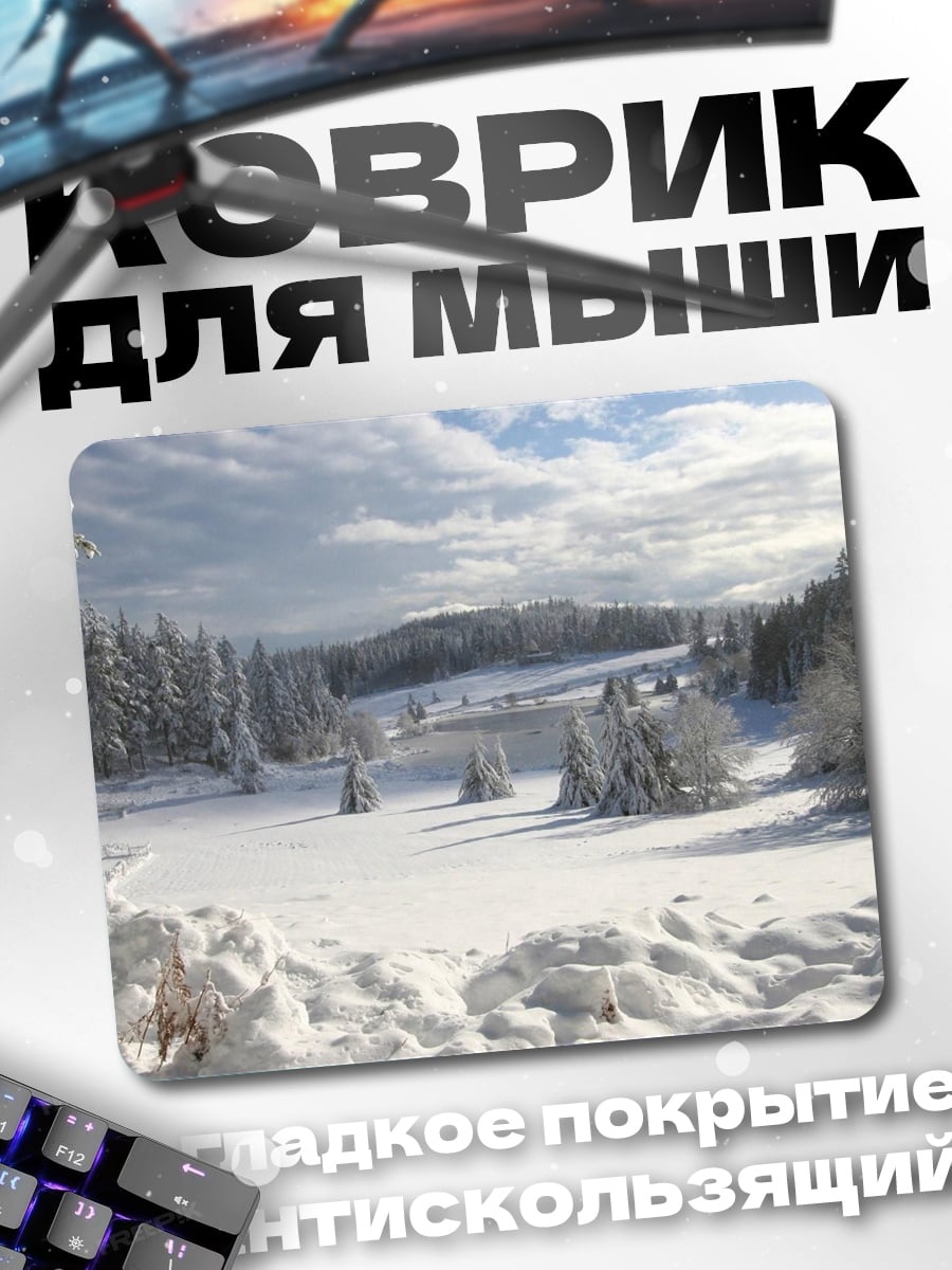 Коврик Зимний лес