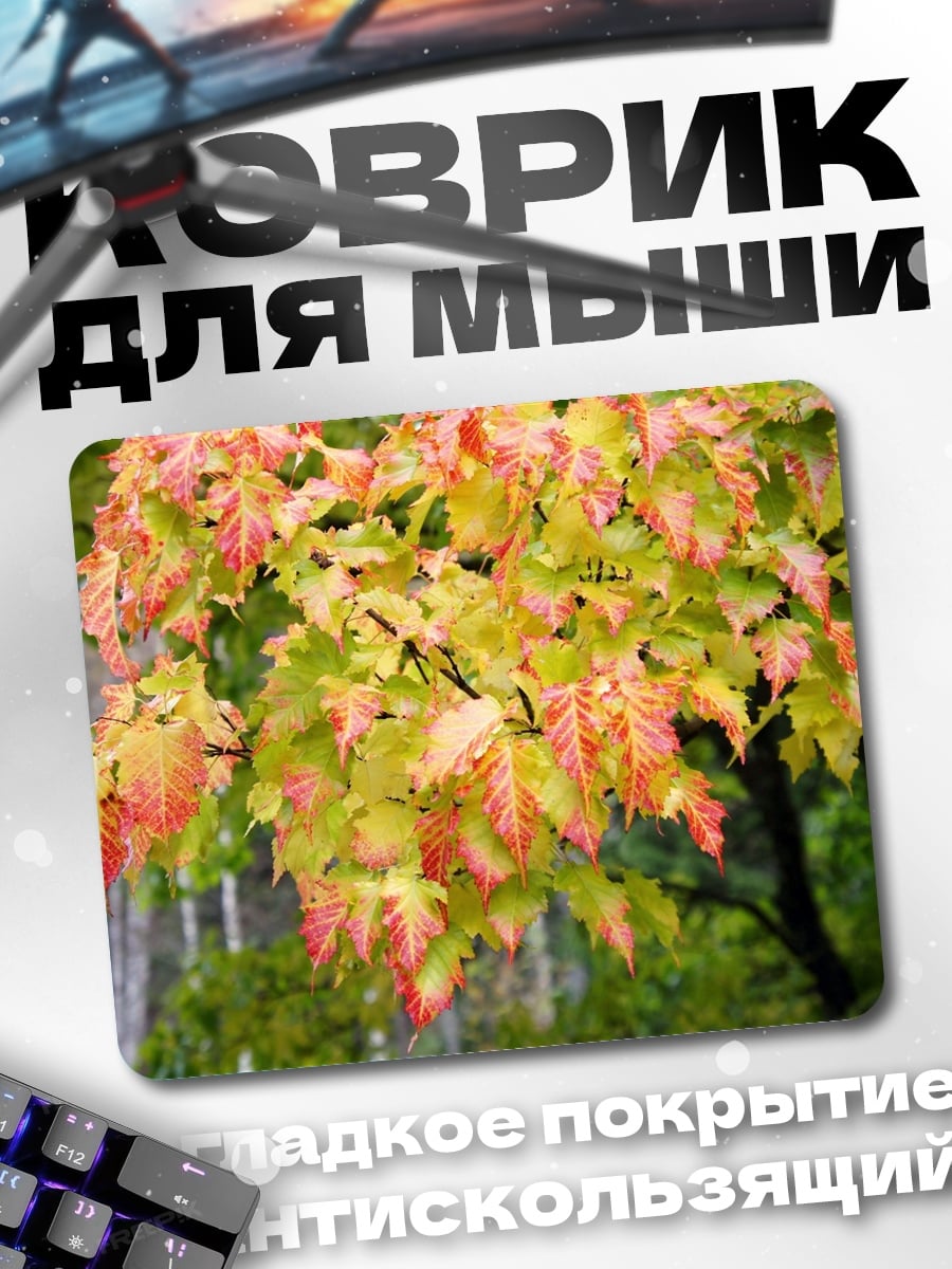 Коврик Осенние листья клена