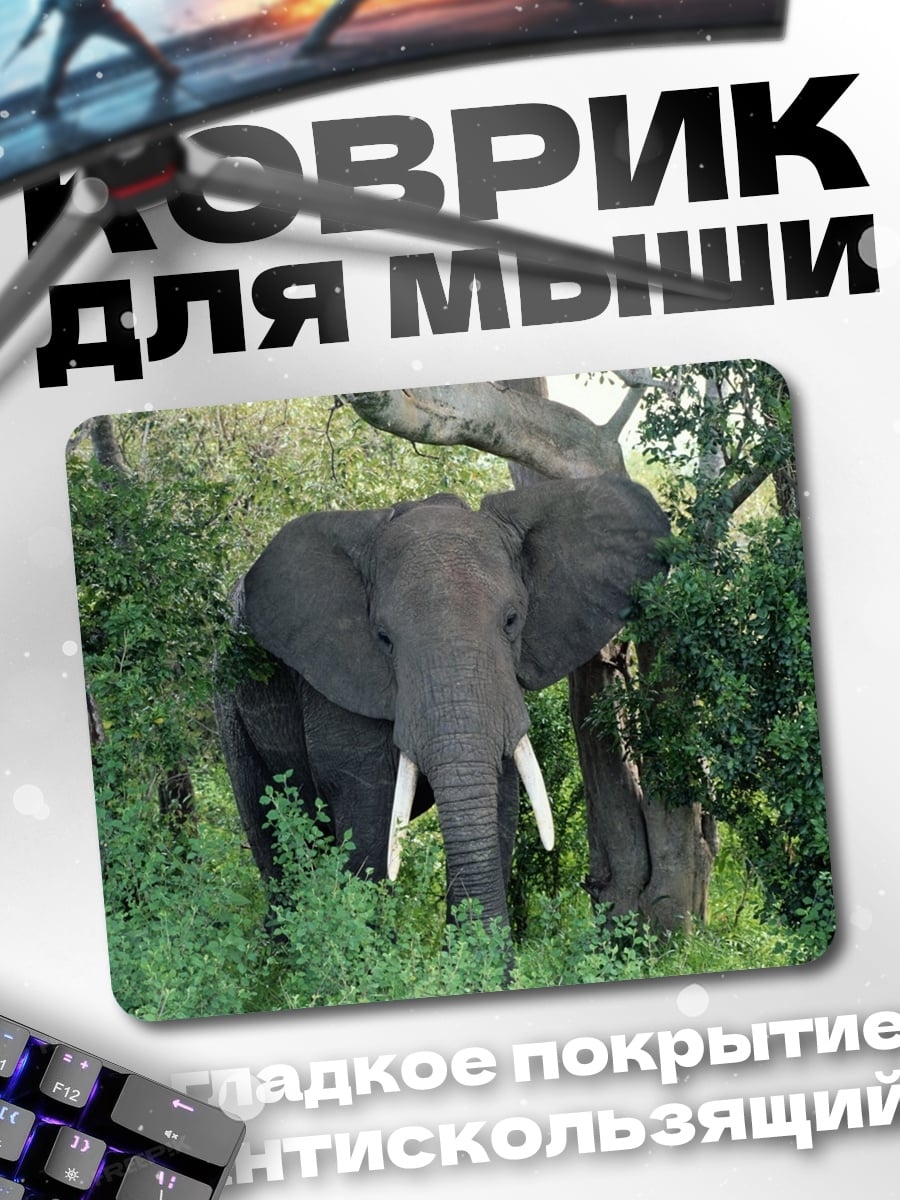 Коврик Слон в лесу