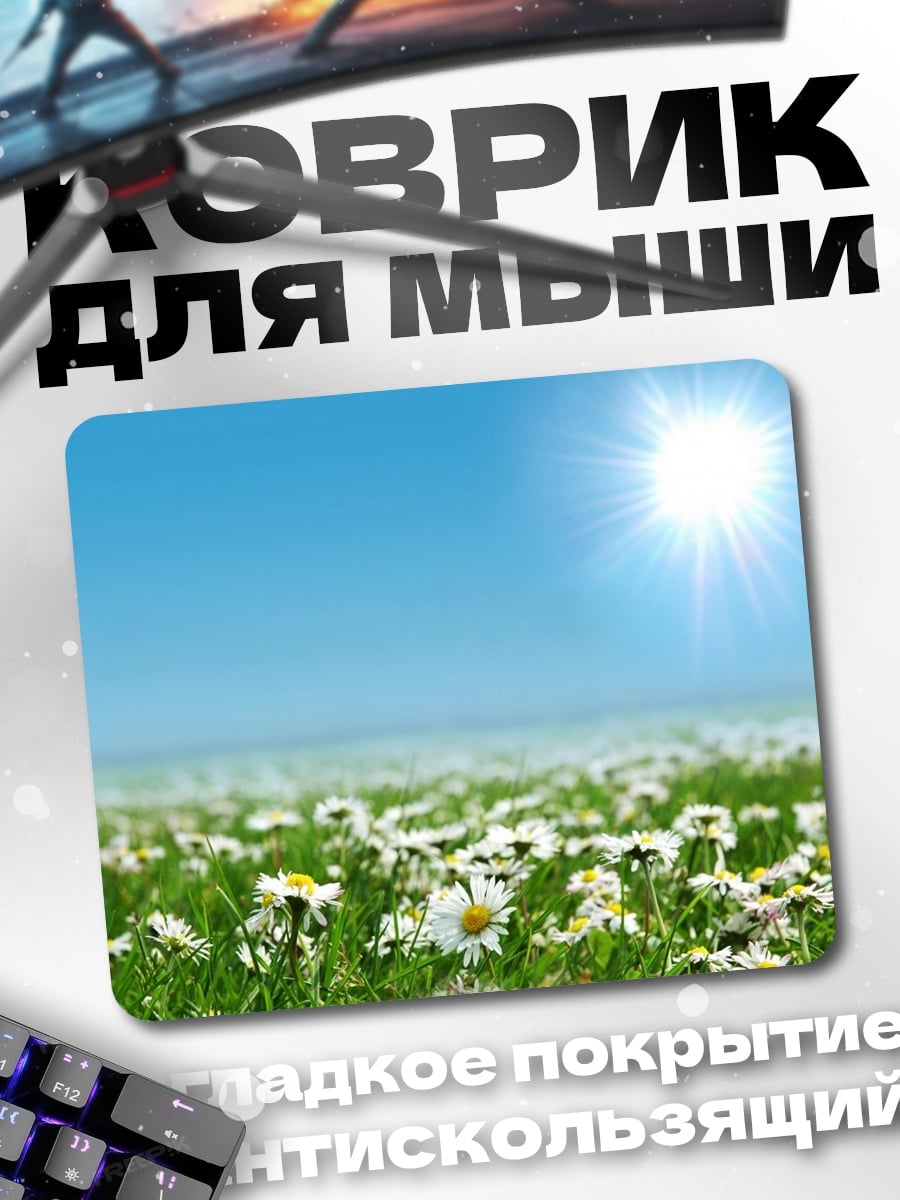 Коврик Летнее поле ромашек
