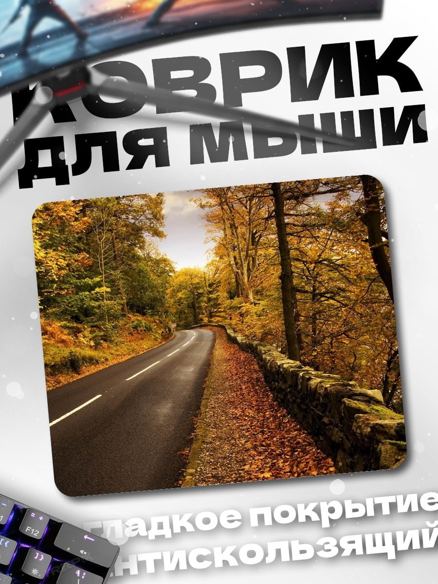Коврик Осенняя дорога