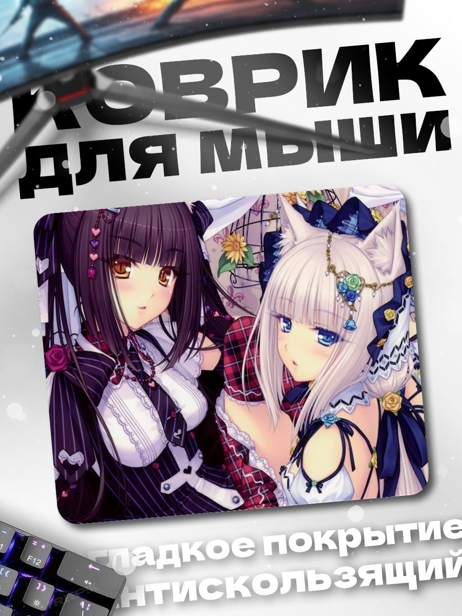 Коврик Две аниме девушки