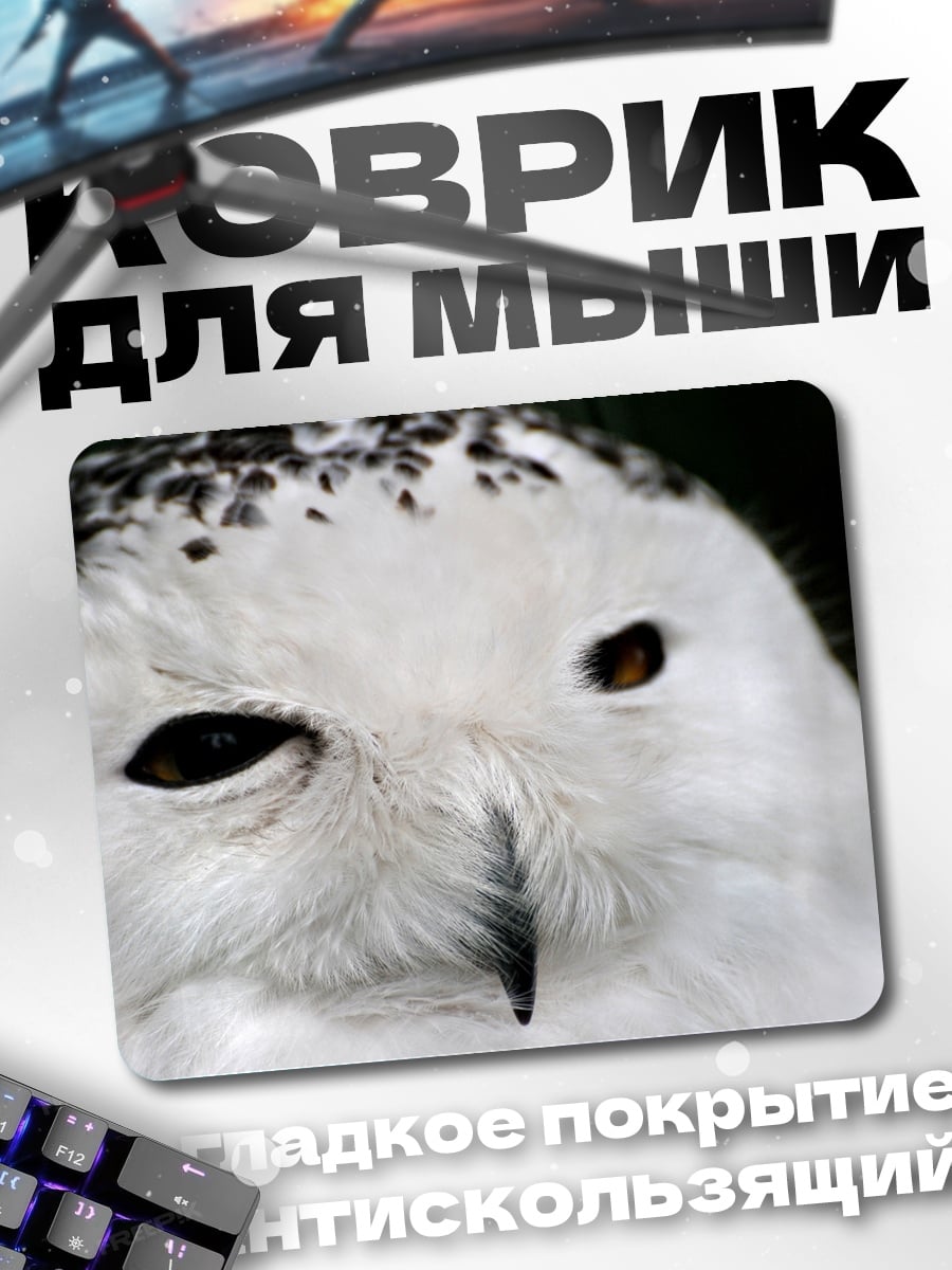Коврик снежная сова
