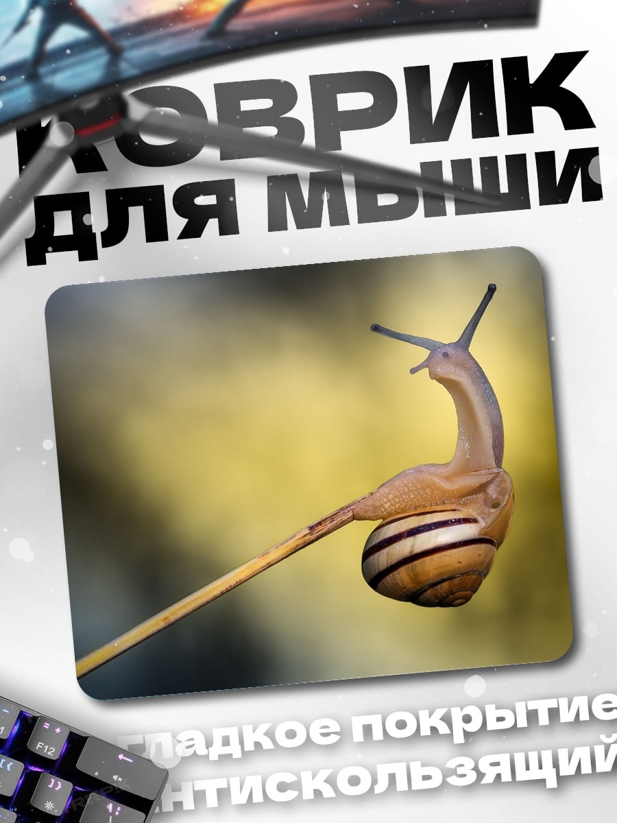 Коврик улитка на палке