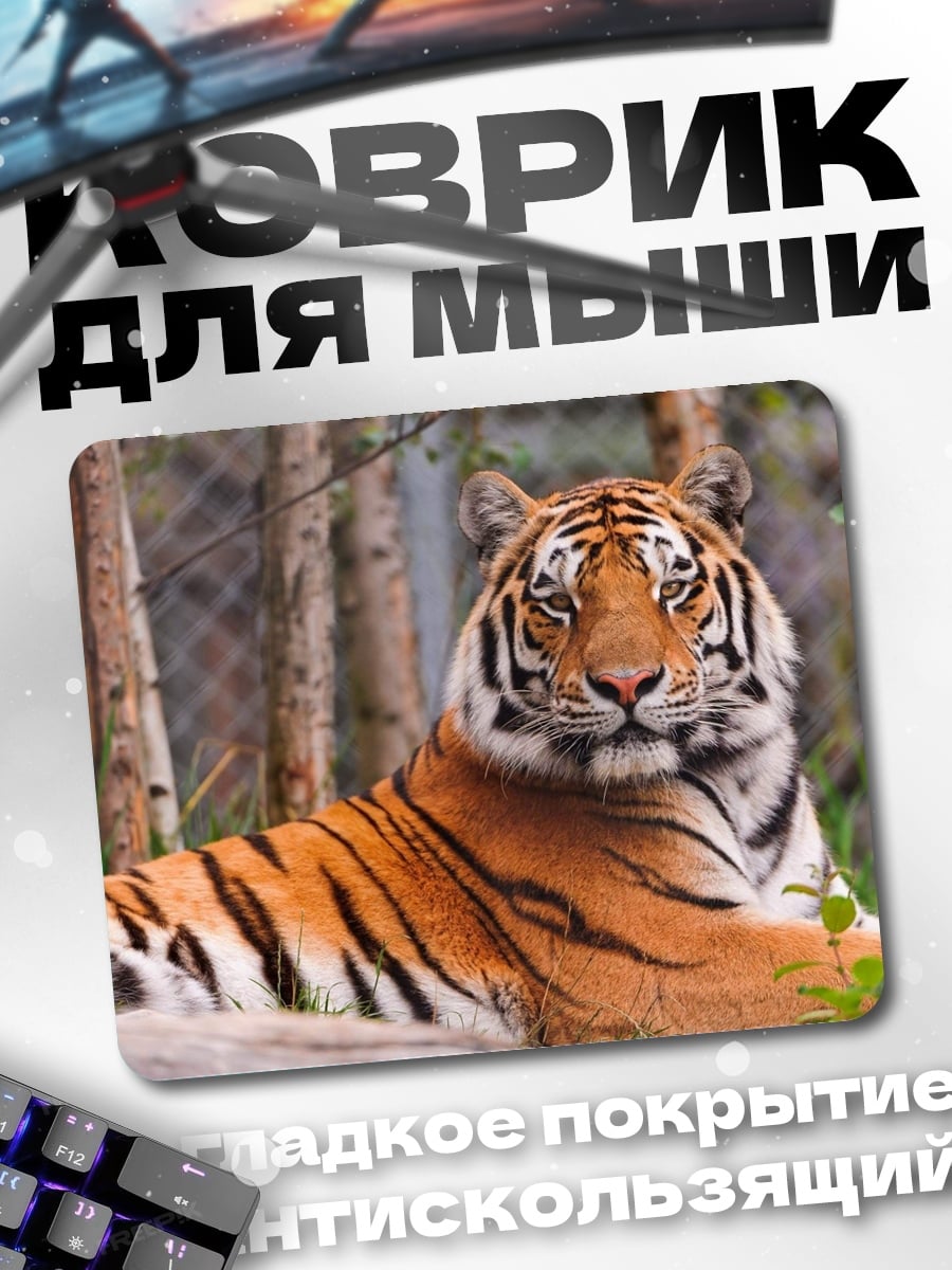 Коврик Лежащий тигр