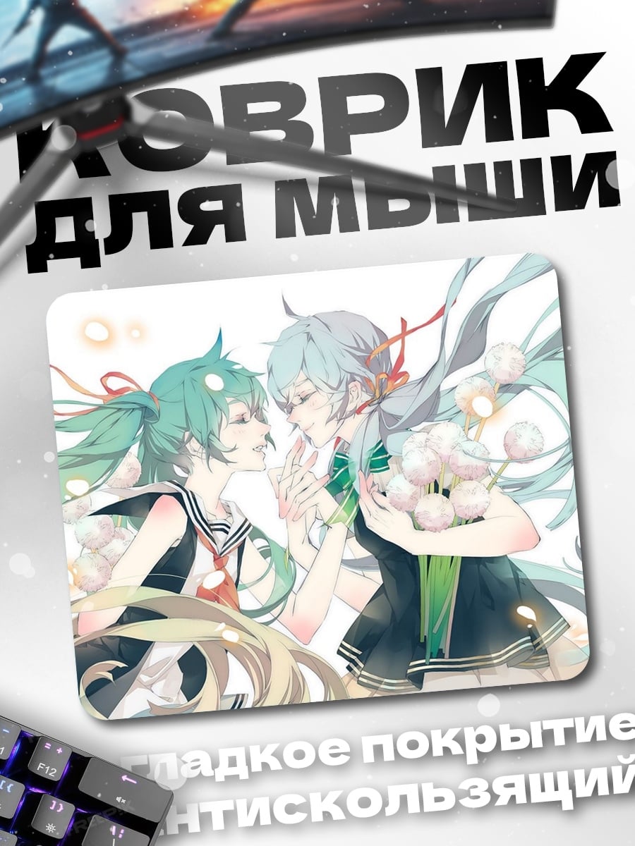 Коврик Две аниме девушки