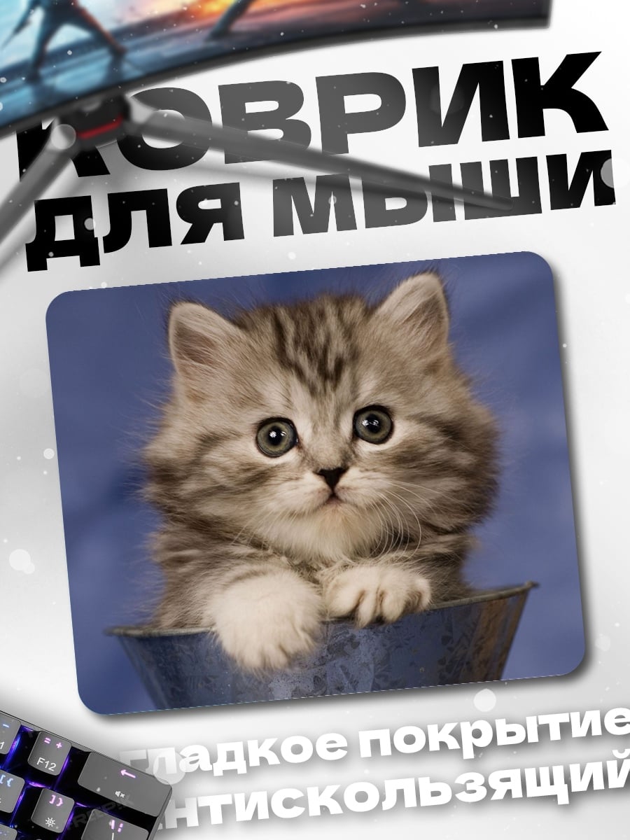Коврик Пушистый котенок